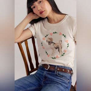 NWT We The Free Fur Friend Tee - Doodle Tea